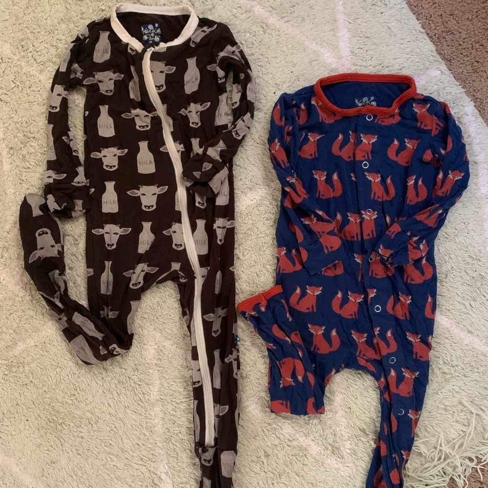 Kickee Pants (2) Pair 9-12 Mths